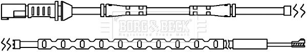 BORG & BECK Kulumisenilmaisin, jarrupala BWL3102